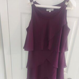 PURPLE TIERED DRESS  SIZE 16